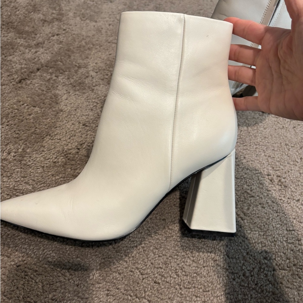 Women's White Ankle Boots